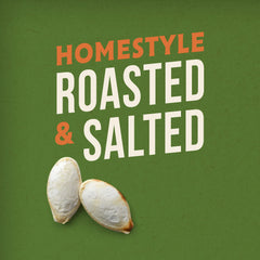 BIGS Simply Salted pumpkin seeds resealable bags image showcasing convenient storage.