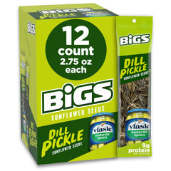 BIGS Vlasic dill pickle sunflower seeds bag for game-day crunch