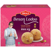 Bikaji Besan Ladoo present box ready for celebrations.