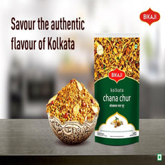 BIKAJI Kolkata Chanachur crunchy ingredients closeup for texture.