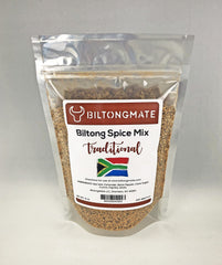 BiltongMate traditional packaging of spice mix ready for purchase