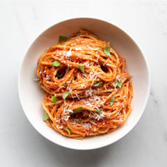 Bionaturae organic durum semolina pasta bag showing authentic production.