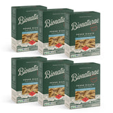 Bionaturae Penne Rigate pasta al dente, gluten-free and protein-rich for satisfying meals.