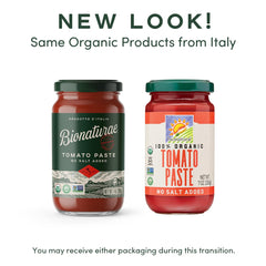 Bionaturae tomato paste Italian tomatoes image shows ripe fruit for recipes