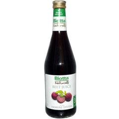 Biotta beet juice bottle 16.9 oz, vibrant juice for daily wellness.