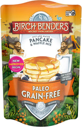 Birch Benders Paleo Pancake & Waffle Mix 12 oz bag ready for quick gluten-free breakfasts.