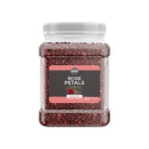 Birch & Meadow rose petals in a resealable jar for easy storage and culinary use.