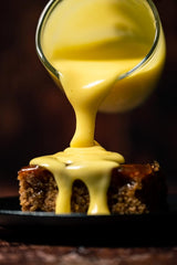 Microwave method speeds dessert prep with a creamy finish from Bird's Custard Powder.