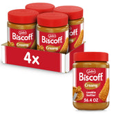 Biscoff Cookie Butter Spread jar close-up, creamy texture for versatile serving.