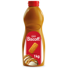 Biscoff Spread Topping 1L bottle for smooth dessert drizzle