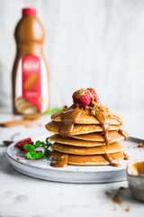 Biscoff Spread Topping coffee drizzle adds a sweet twist