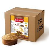 Bisvua Premium Roasted Kataifi bulk bags provide ready-to-use shredded dough for fast dessert prep.