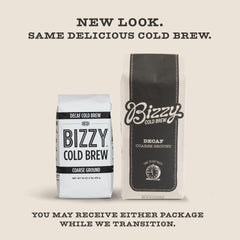 Bizzy Cold Brew micro-sifted grounds for smoother cold brew filtration.