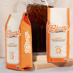 Bizzy micro-sifted coffee powder for clean, sediment-free cold brew.