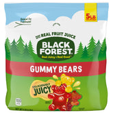 Black Forest Gummy Bears in a 5lb bulk bag ready for family snacking.
