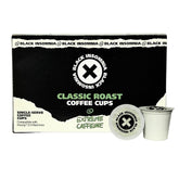 Black Insomnia extreme caffeine cups ready for Keurig brewers and bold flavor