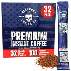 Blackout Coffee Colombia Arabica instant packets for quick, bold mornings