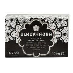 Blackthorn Scottish Sea Salt Flakes bottle pour, premium finishing salt for meals
