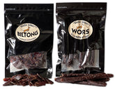 Bledie Lekker biltong bundle 8oz close-up texture ideal for savory snacking