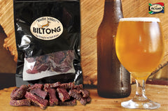 Bledie Lekker biltong chunks Karoo-style cure for deep flavor.