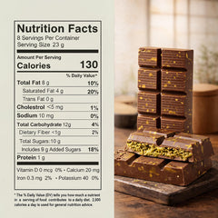 Bleib Gesund Dubai Chocolate Pistachio Bar sliced to reveal pistachio cream layers