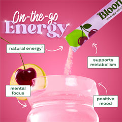 Bloom Nutrition on-the-go energy pack demonstrates convenient daily boost