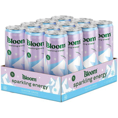 Prebiotics and lychee flavor in Bloom Glacier Crush, vegan and gluten-free