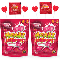 Bloom's Heart Lollipops individually wrapped for freshness and sharing