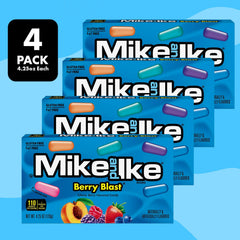 Bloom's Mike and Ike Berry Blast candies close-up showing chewy fruity texture