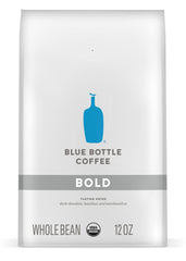 Blue Bottle Bold mug with steam, perfect for a comforting morning ritual.