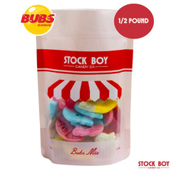Blue Desert Market BUBS Godis sour candies provide tangy zest for playful taste tests.