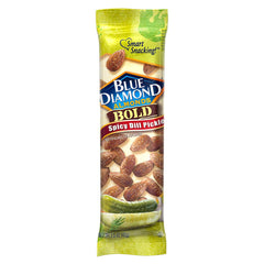Blue Diamond almonds bold spicy dill pickle snack tube—perfect on-the-go crunch.