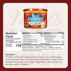 Blue Diamond Almonds roasted almonds close-up with chili glaze.
