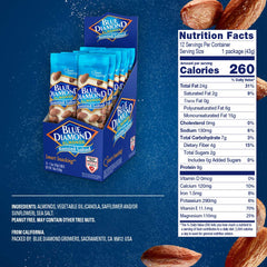 Blue Diamond Almonds single-serve tubes provide convenient on-the-go snacking.
