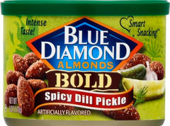 Blue Diamond Almonds Spicy Dill Pickle serve-bowl, ready for sharing at gatherings or picnics.