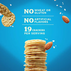 Blue Diamond Nut Thins with dips — ideal party snack.