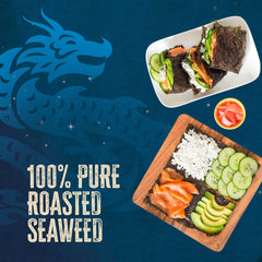 Blue Dragon Sushi Nori roll assembly showcases easy sushi making at home.