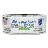 Blue Harbor Fish Co. Wild Albacore Tuna in Water No Salt Added four-pack can, ideal for lean protein.
