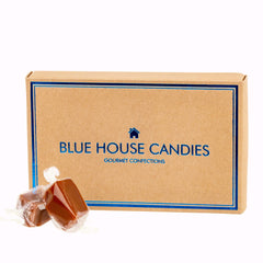 Blue House Creamy Butter Caramel close-up highlighting butter-rich flavor.