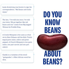 Blue Runner Creole Cream Style Red Beans served over rice, classic Southern comfort.
