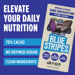 Blue Stripes coconut sugar sweetness bar, naturally sweet without refined sugar.