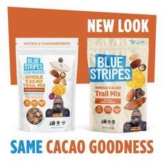 Blue Stripes Trail Mix macadamia nuts add creamy texture and premium flavor.
