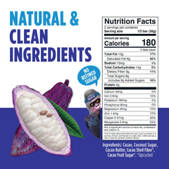 Blue Stripes vegan no refined sugar chocolate bar 2-pack, convenient on-the-go snack.