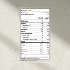 Blueprint Bryan Johnson cocoa powder jar closeup showing elite flavanols for daily wellness