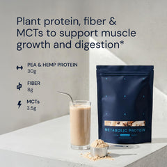 Blueprint Bryan Johnson vegan protein shaker bottle for quick, on-the-go nutrition.