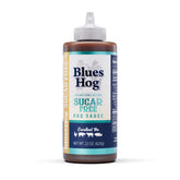 Blues Hog Sugar Free Champions' Blend bottle front view, ready for grilling.