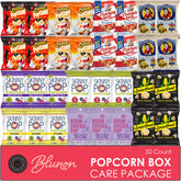 Blunon popcorn variety pack bags display assorted flavors for easy, portion-controlled snacking.