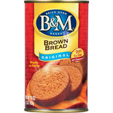 B&M Brown Bread Original loaf on the counter, ready for toast or sandwiches.