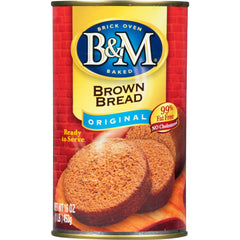 B&M Brown Bread Original loaf on the counter, ready for toast or sandwiches.