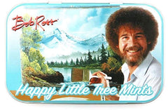 Bob Ross Happy Little Tree Mints tin front view for display and collection